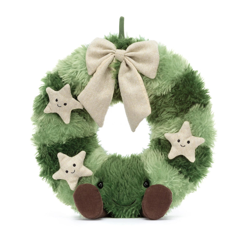 Amuseables Nordic Spruce Wreath 14" - Jellycat - Lemon And Lavender Toronto