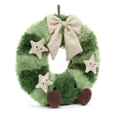 Amuseables Nordic Spruce Wreath 14" - Jellycat - Lemon And Lavender Toronto