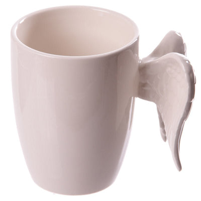 Angel Wings Ceramic Shaped Handle Mug - Lemon And Lavender Toronto