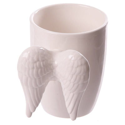 Angel Wings Ceramic Shaped Handle Mug - Lemon And Lavender Toronto