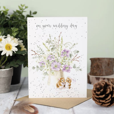 Squeak-Hearts Wedding Card