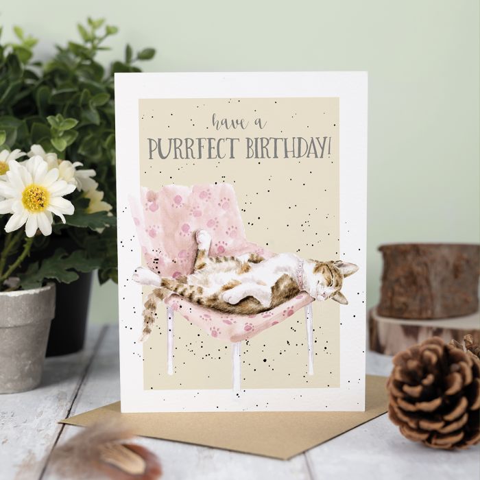Tabby Birthday Card