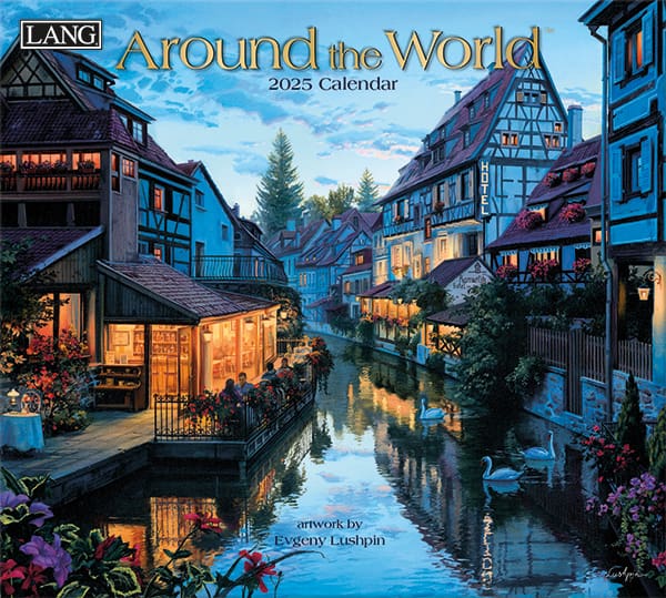 Around The World Wall Calendar 2025 - Lemon And Lavender Toronto