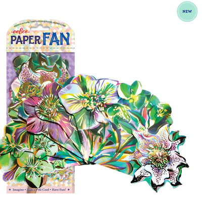 Artist Paper Fan - Flowers - Lemon And Lavender Toronto