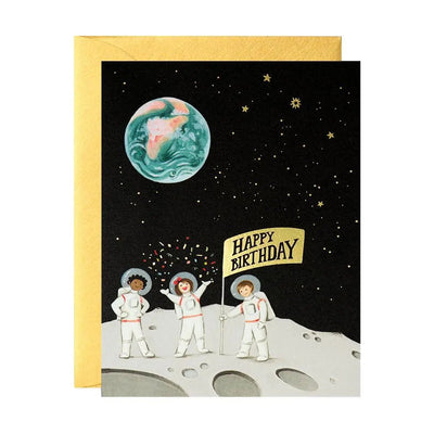 Astronauts Birthday Greeting Card - Lemon And Lavender Toronto