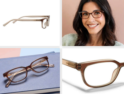 Augusta Brown Reading Glasses - Peepers - Lemon And Lavender Toronto