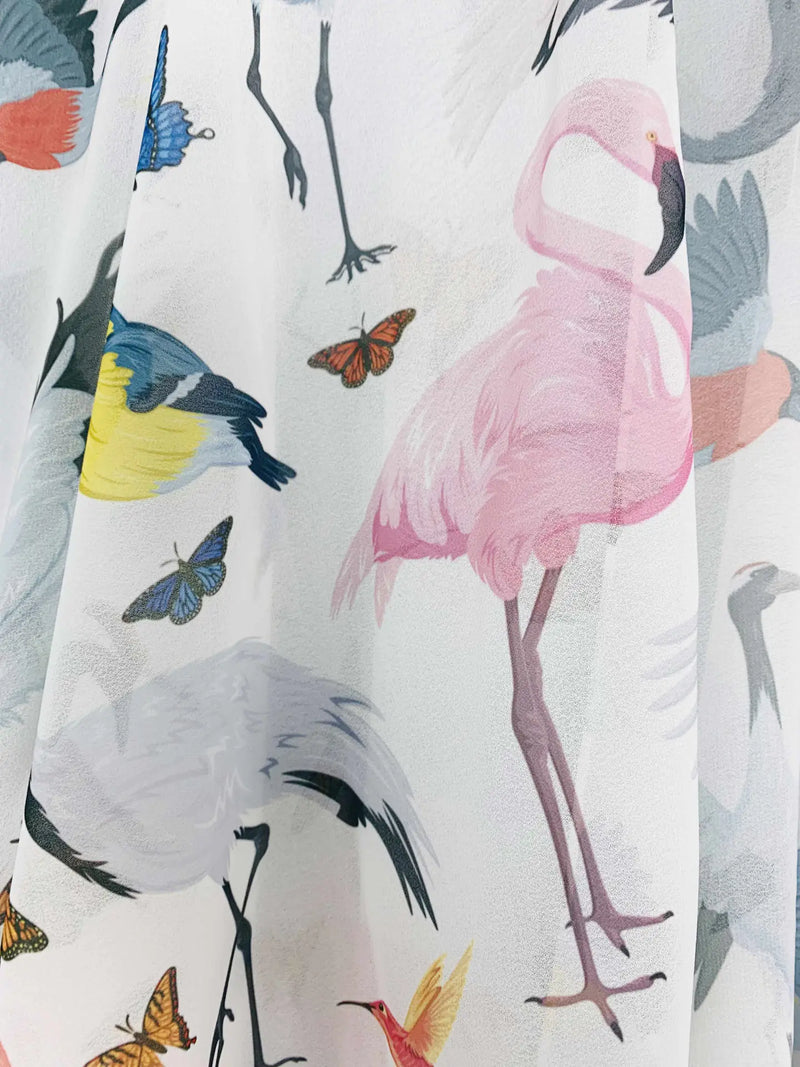 Multicolor Bird Kimono