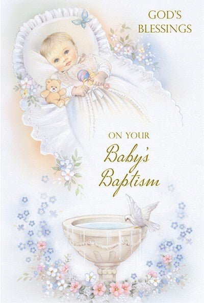 Baby Baptism Card - Lemon And Lavender Toronto