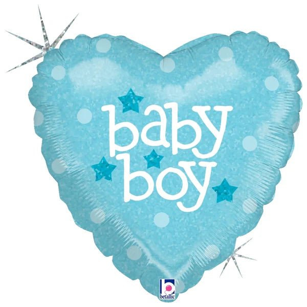 Baby Boy Heart 9" Balloon - Lemon And Lavender Toronto