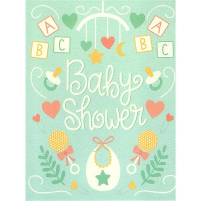 Baby Shower ABC Greeting Card - Lemon And Lavender Toronto