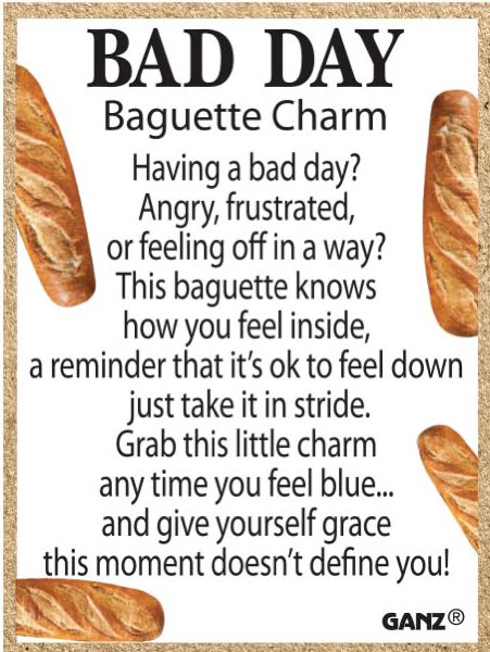 Bad Day Baguette Charm - Lemon And Lavender Toronto