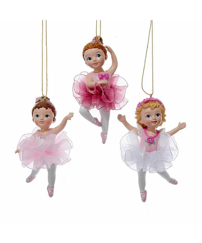 Ballerina Girl Ornaments, 3 Assorted - Lemon And Lavender Toronto