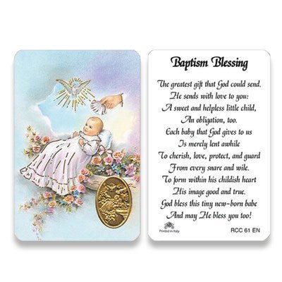 Baptism Blessing Prayer Card - Lemon And Lavender Toronto