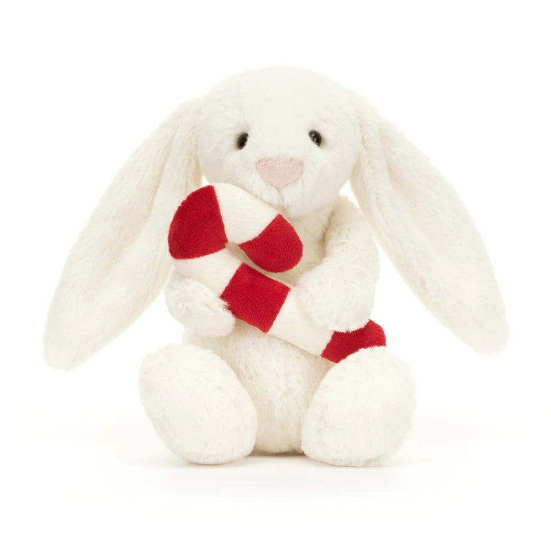 Bashful Bunny with Candy Cane 7" - Lemon And Lavender Toronto