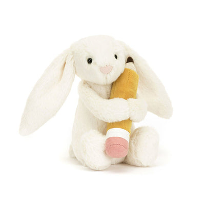 Bashful Bunny With Pencil - Jellycat - Lemon And Lavender Toronto