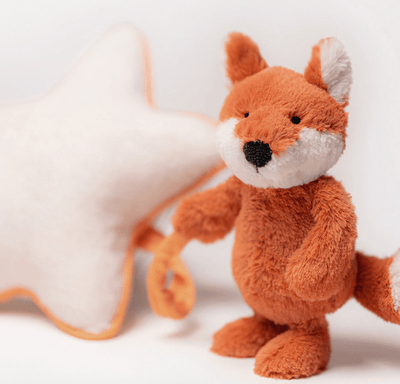 Bashful Fox Cub Musical Pull - Jellycat Baby - Lemon And Lavender Toronto