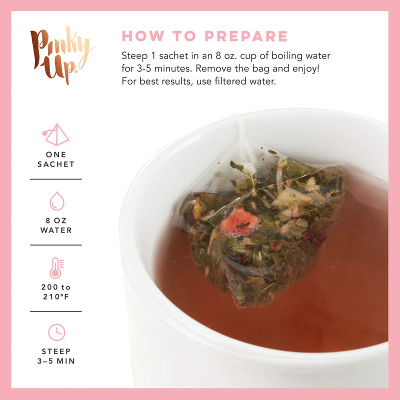Strawberry Mint Herbal Tea, 15 Sachets
