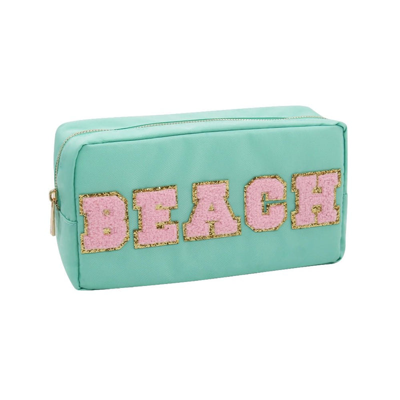 Beach Cosmetic Bag - Varsity Collection - Lemon And Lavender Toronto