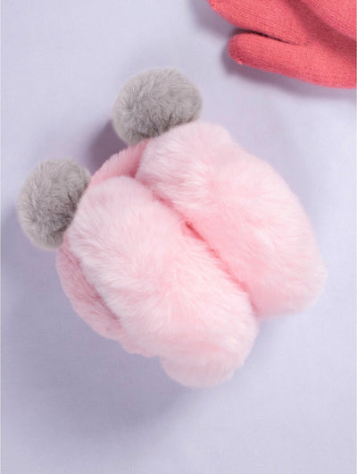 Bear Ears Plush Earmuff - Lemon And Lavender Toronto