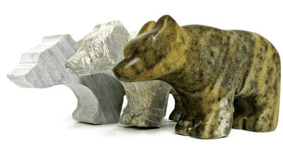 Bear Soapstone Sculpture Carving DIY - Made in Canada - Lemon And Lavender Toronto