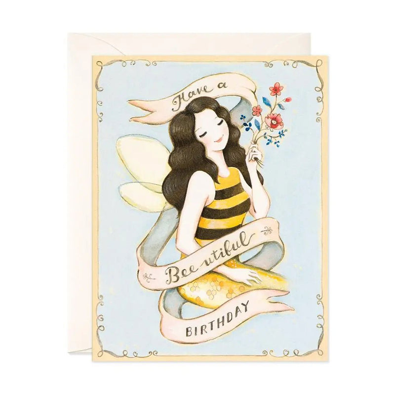 Bee - Utiful Birthday Greeting Card - Lemon And Lavender Toronto