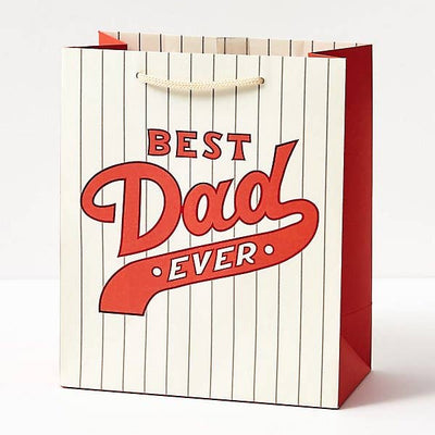 Best Dad Ever Baseball Gift Bag Medium - Lemon And Lavender Toronto