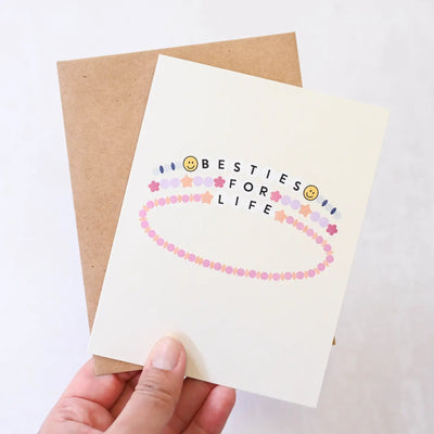 Besties For Life Friendship Bracelet Card - Lemon And Lavender Toronto