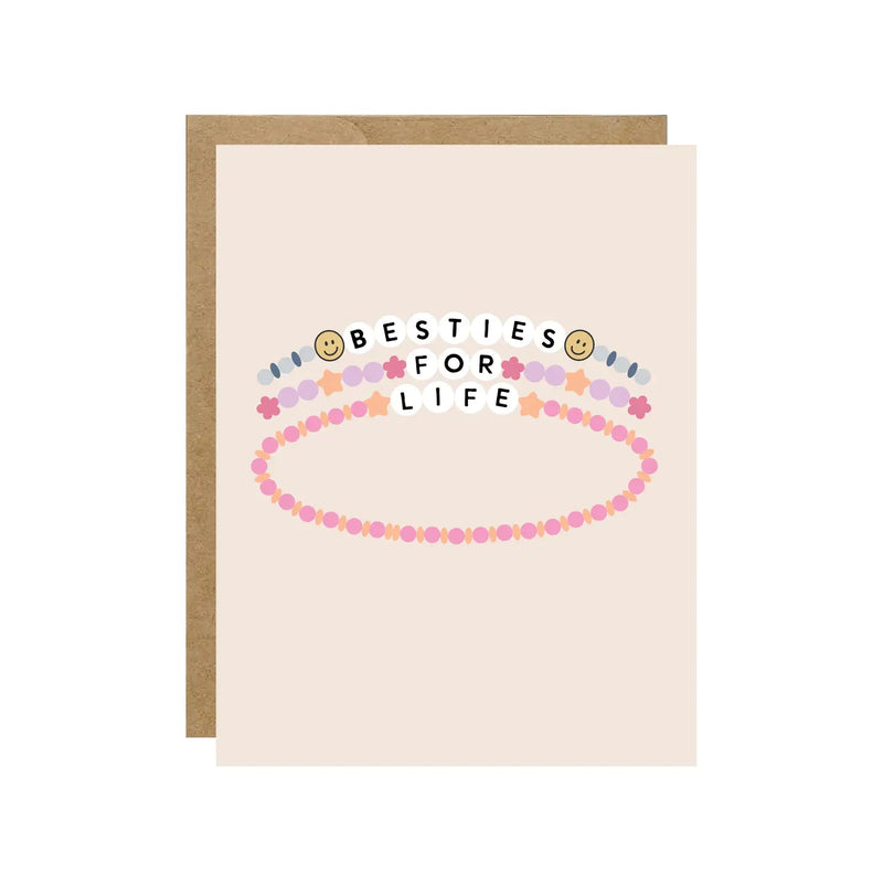 Besties For Life Friendship Bracelet Card - Lemon And Lavender Toronto