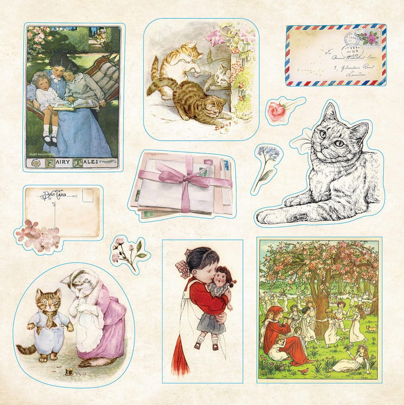 Bibliophelia Ephemera Sticker Book (over 780 stickers) - Lemon And Lavender Toronto