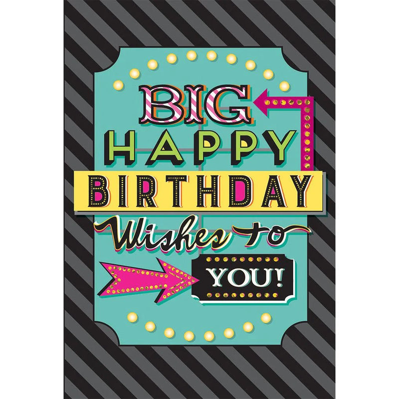 Big Birthday Wishes Birthday Card - Lemon And Lavender Toronto