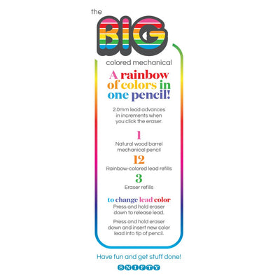 Big Colored Mechanical Pencil Set - Lemon And Lavender Toronto