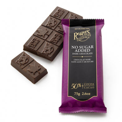 No Sugar Added DARK Chocolate Bar - Rogers Chocolate