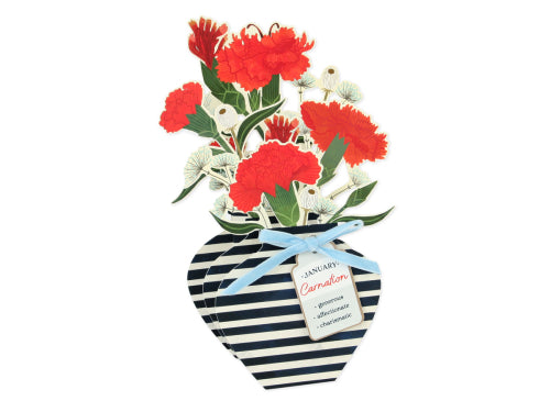 January Cosmos Pop Up Card