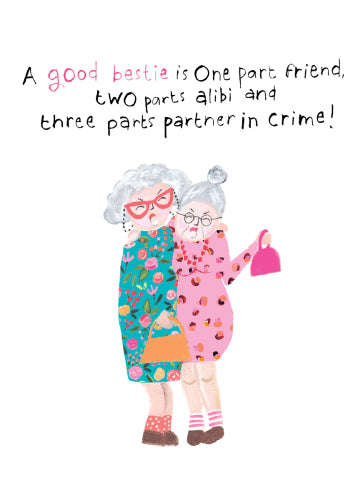 Besties Funny Card