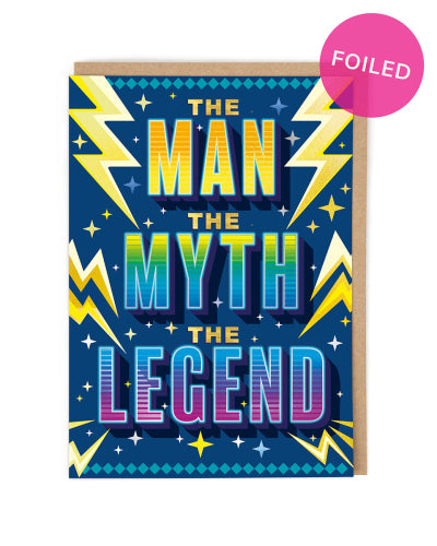 Man Myth Legend Card