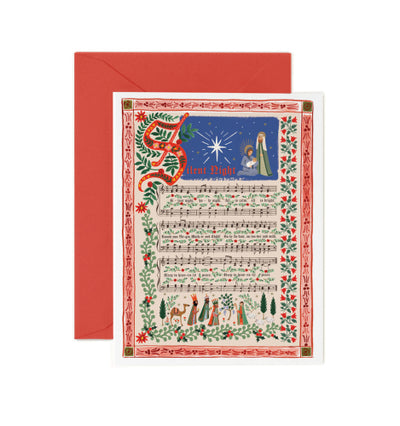 Silent Night Christmas Card
