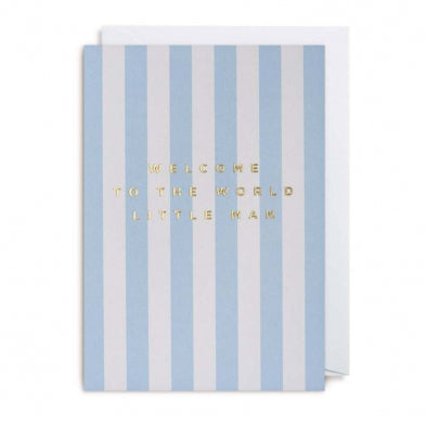 Welcome To The World Little Man Card