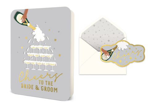 Cheers to the Bride and Groom Card