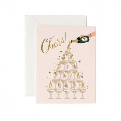 Champagne Tower Card
