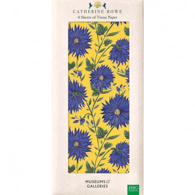 Museums & Galleries Tissue Blue Flowers