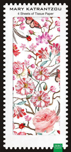 Museums & Galleries Tissue Red Floral