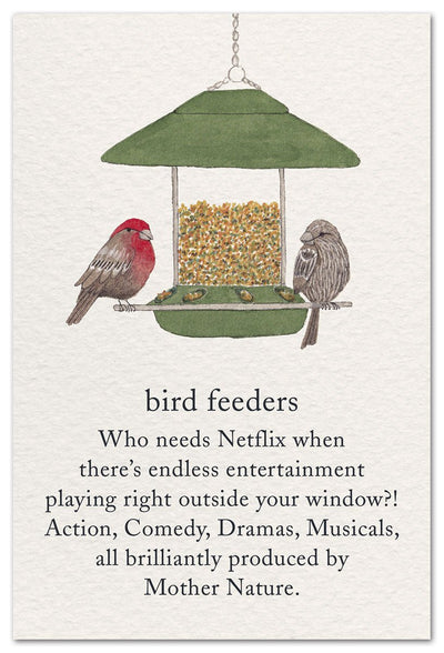 Bird Feeders Card - Lemon And Lavender Toronto