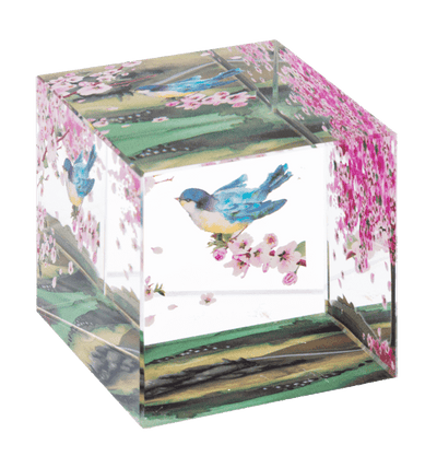 Bird Glass Block in Gift Box - Lemon And Lavender Toronto