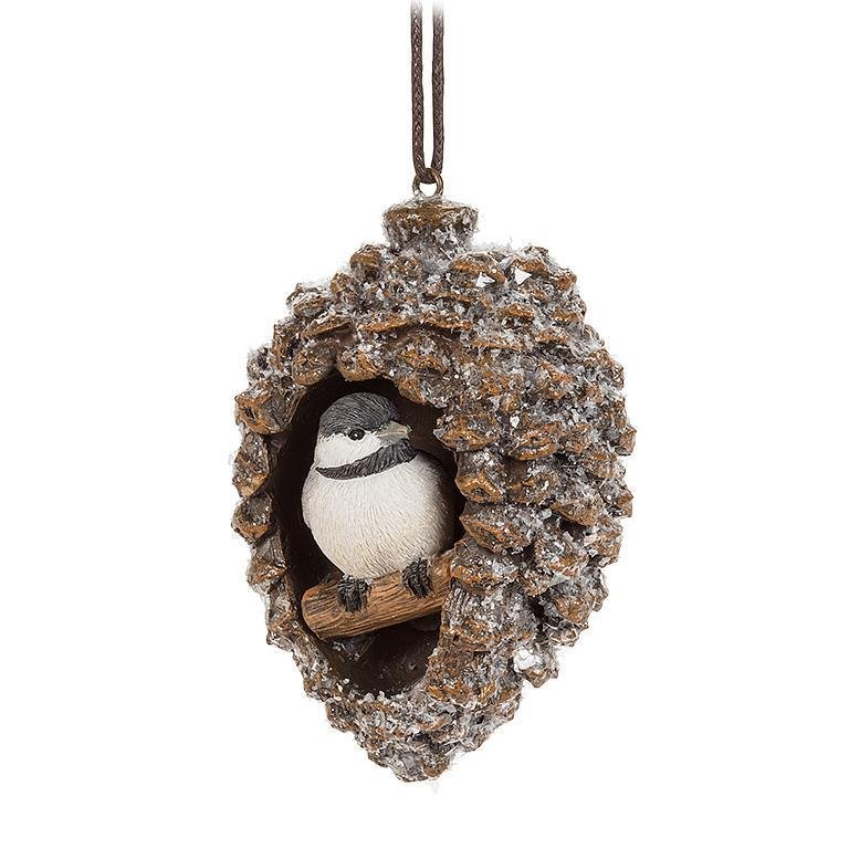 Bird in Pinecone Ornament - Lemon And Lavender Toronto