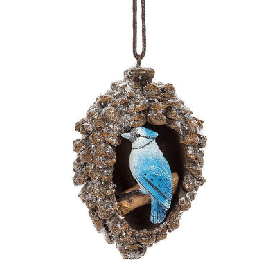 Bird in Pinecone Ornament - Lemon And Lavender Toronto