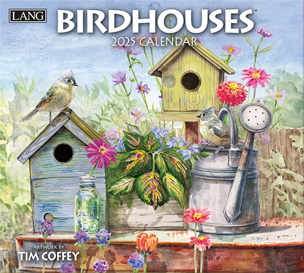 Birdhouses Wall Calendar 2025 - Lemon And Lavender Toronto