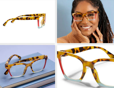 Birdie Tokyo Tortoise Reading Glasses - Peepers - Lemon And Lavender Toronto