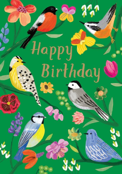 Birds Birthday Card - Lemon And Lavender Toronto