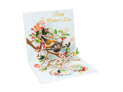 Birds of Spring Mothers Day Pop-Up Card - Lemon And Lavender Toronto