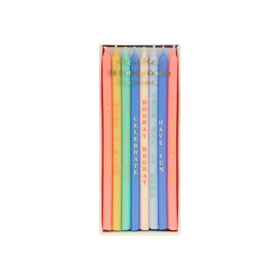 Birthday Phrases Candles (x 16) - Lemon And Lavender Toronto